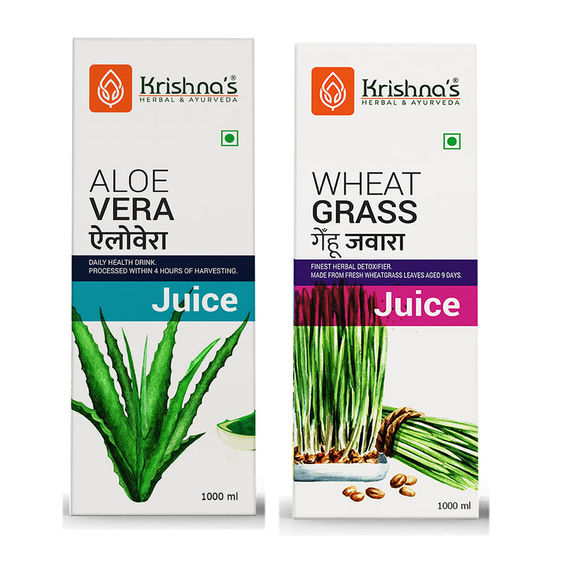 Aloe Vera Juice 1000 ml | Wheatgrass Juice 1000 ml