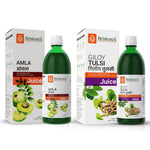 Immunity Health Combo - Amla Juice 1000 ml | Giloy Tulsi 1000 ml