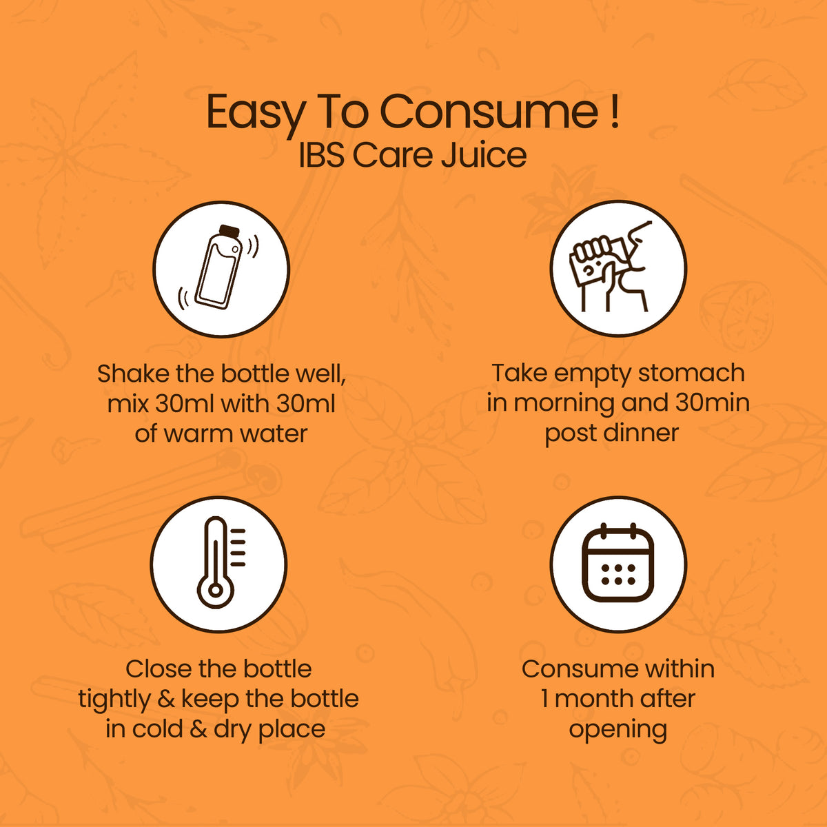 Easy to consume IBS Care Juice