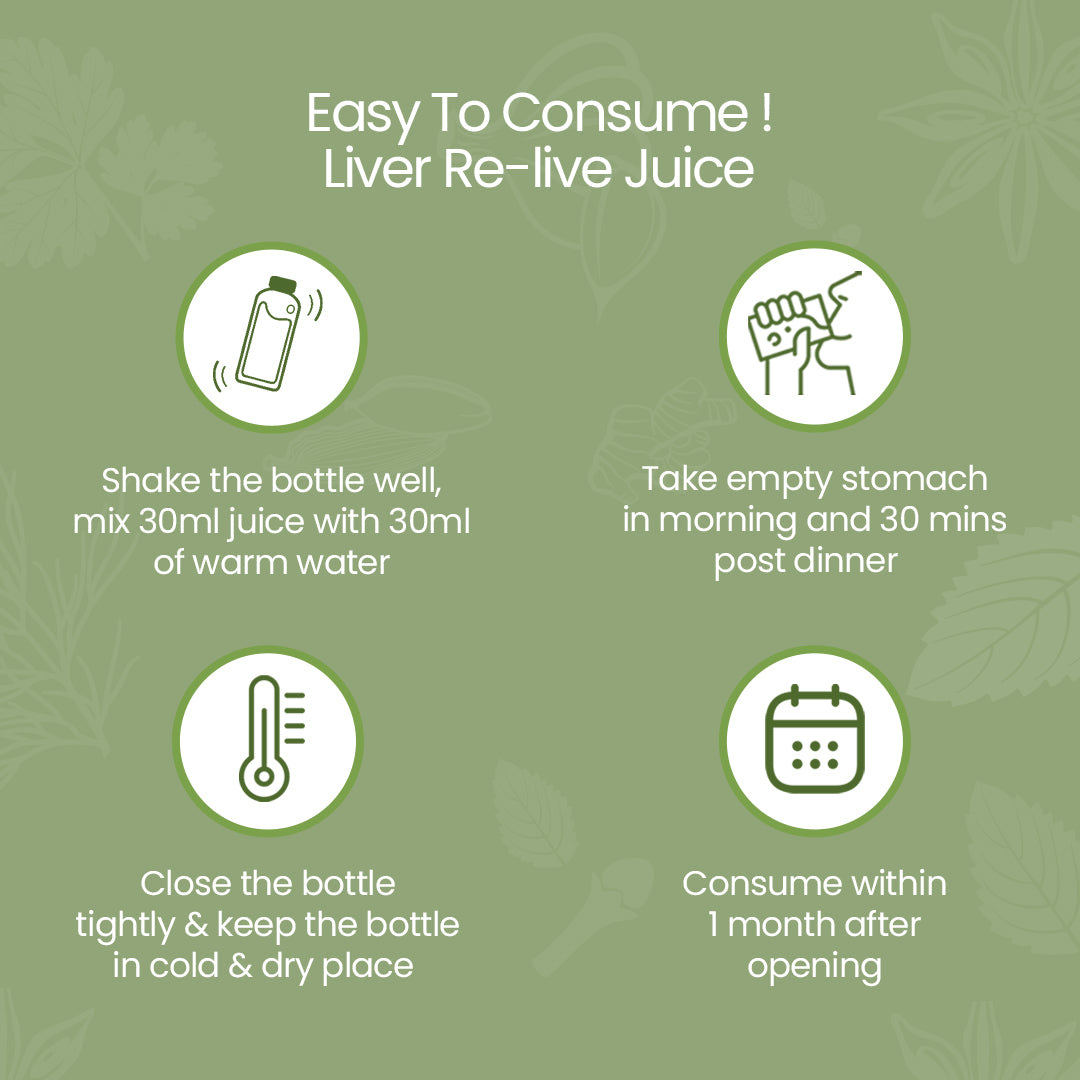 Easy to consume Liver Re-Live Juice