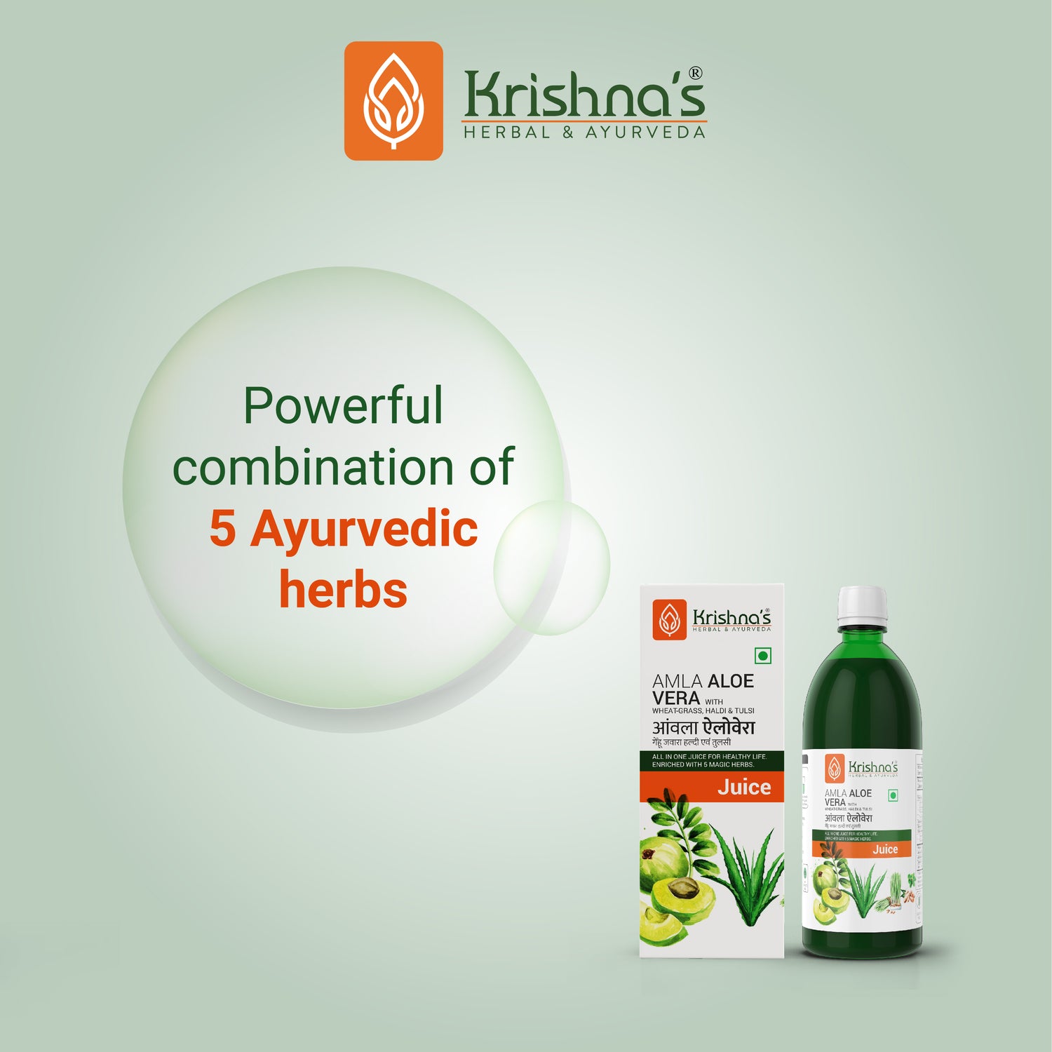 Amla Aloe Vera Wheat grass Haldi Tulsi Juice