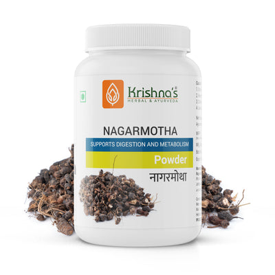 Krishna's Herbal & Ayurveda Nagarmotha (Cyperus scariosus) Powder - 100 g