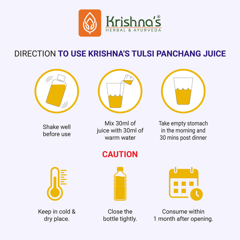 Tulsi Panchang Juice Direction to use