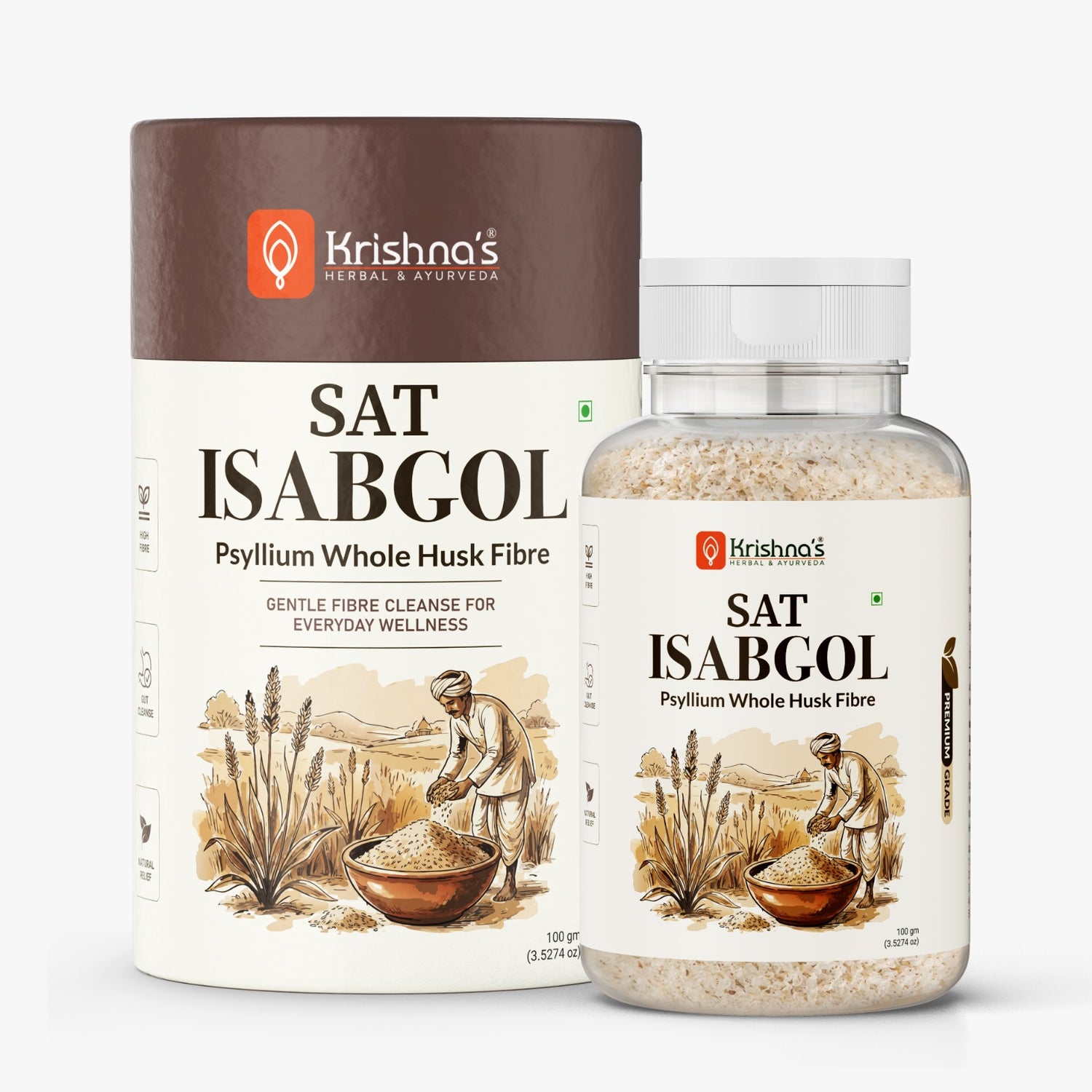 Sat Isabgol - Psyllium Whole Husk Fiber