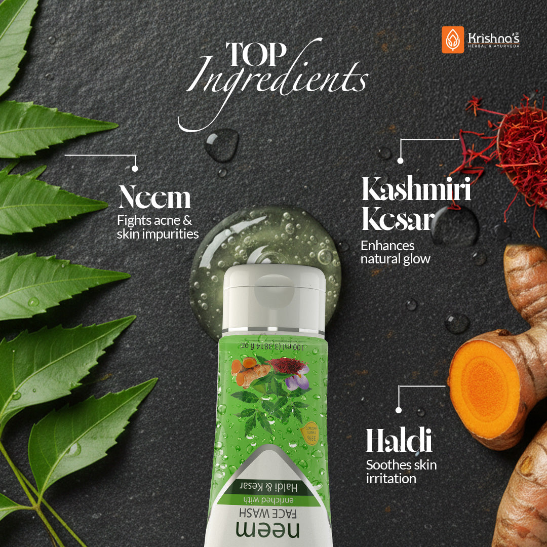 Key ingredients of Krishna's Neem Face wash