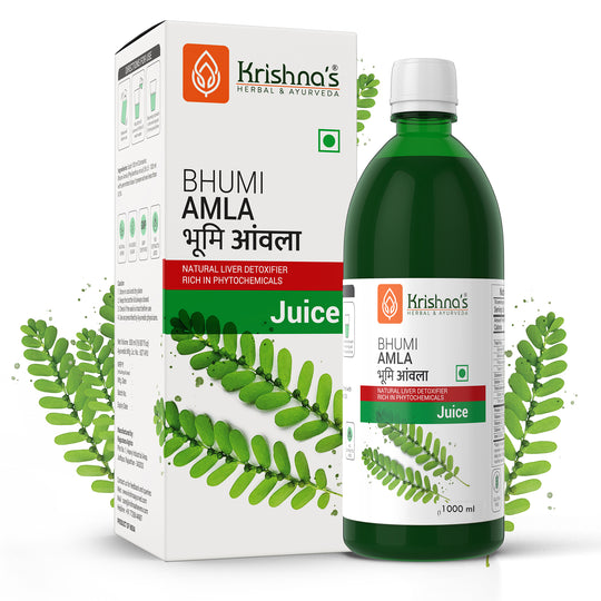 KRISHNA AYURVEDA BHUMI AMLA JUICE Bottle of 1000 ML