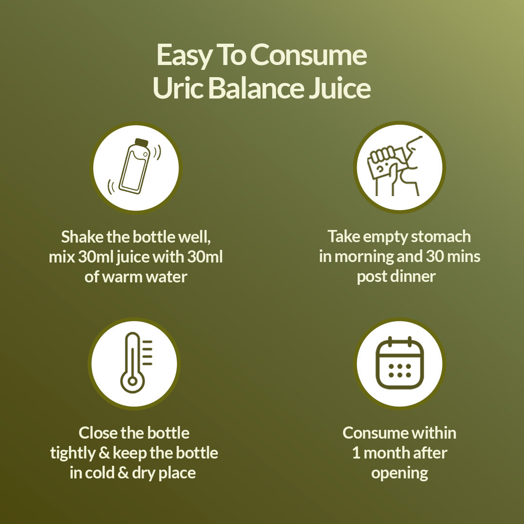 Easy to consume uric balance juice