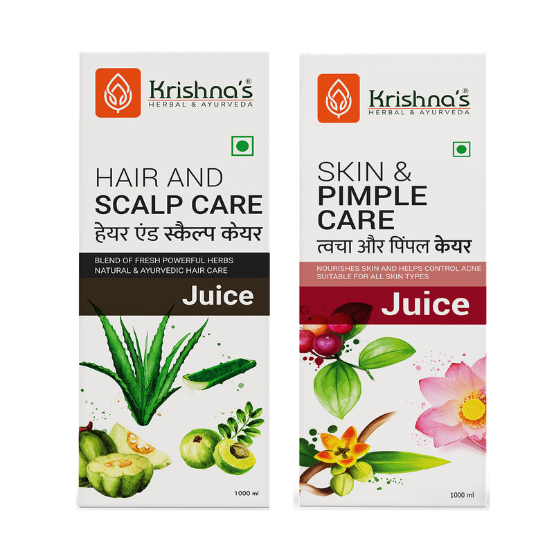 Hair & Scalp Care Juice 1000 ml | Skin & Pimple Care Juice 1000 ml
