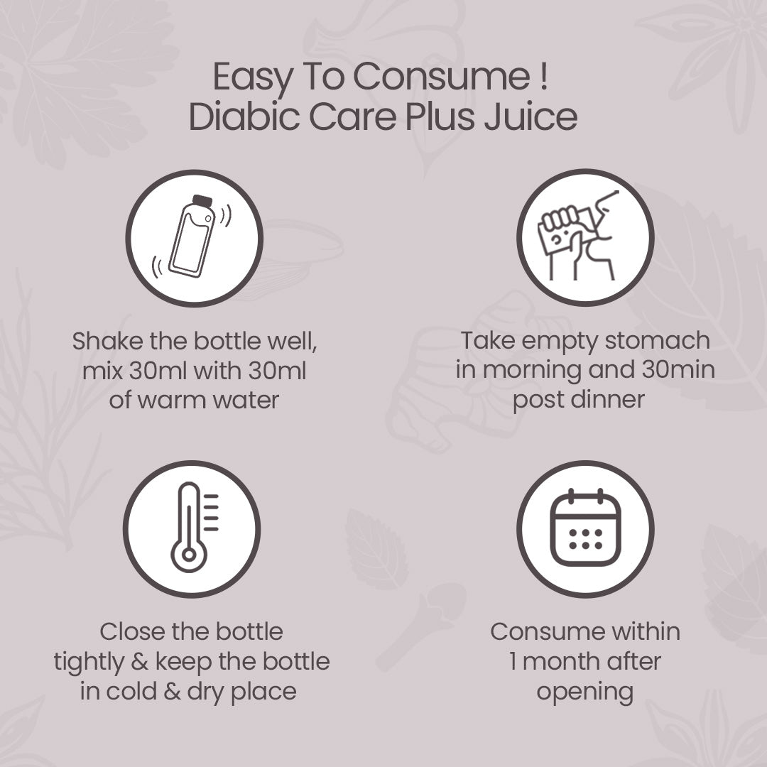 Easy to consume diabic care plus juice
