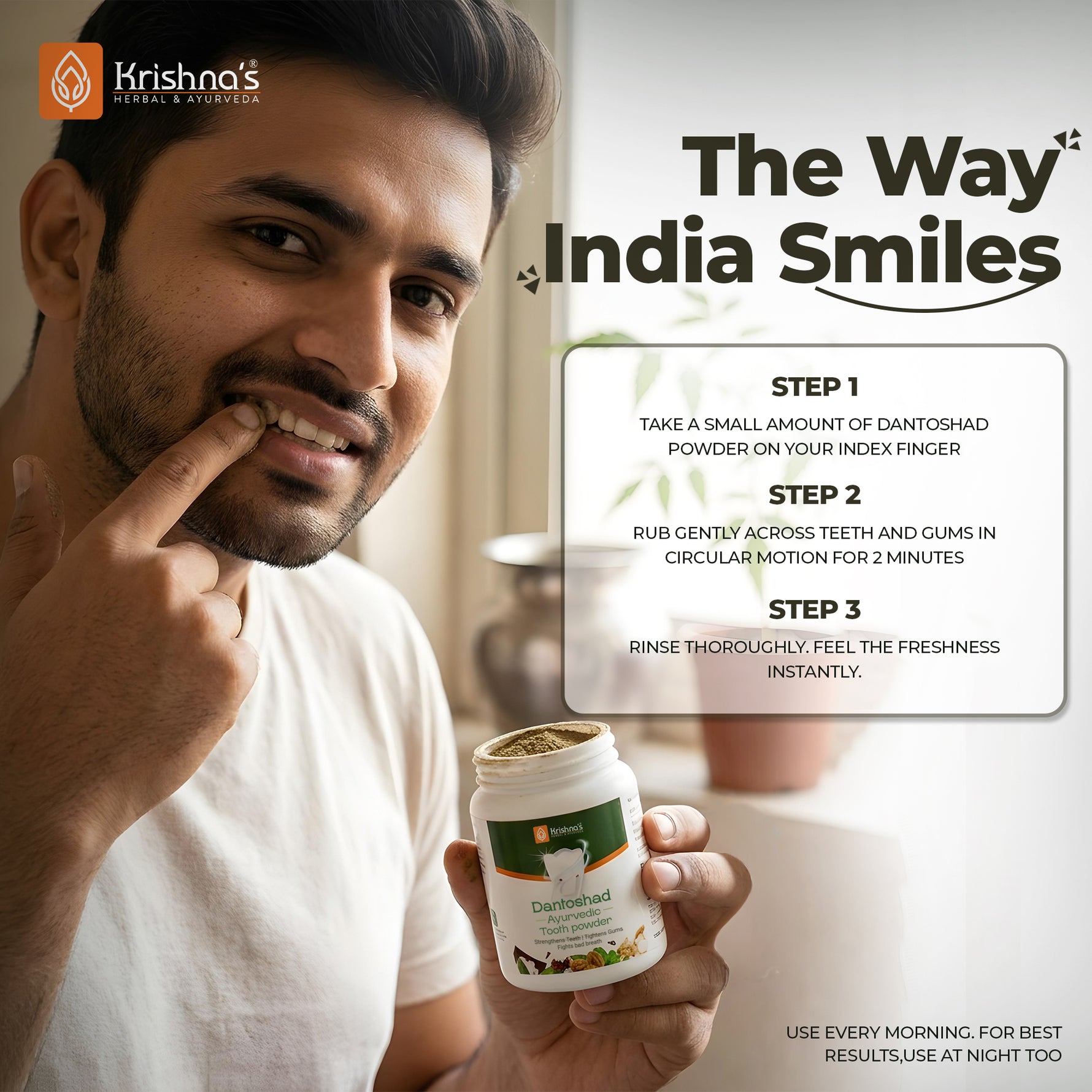 How to use Dantoshad powder