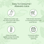 Aloe vera juice is easy to consume