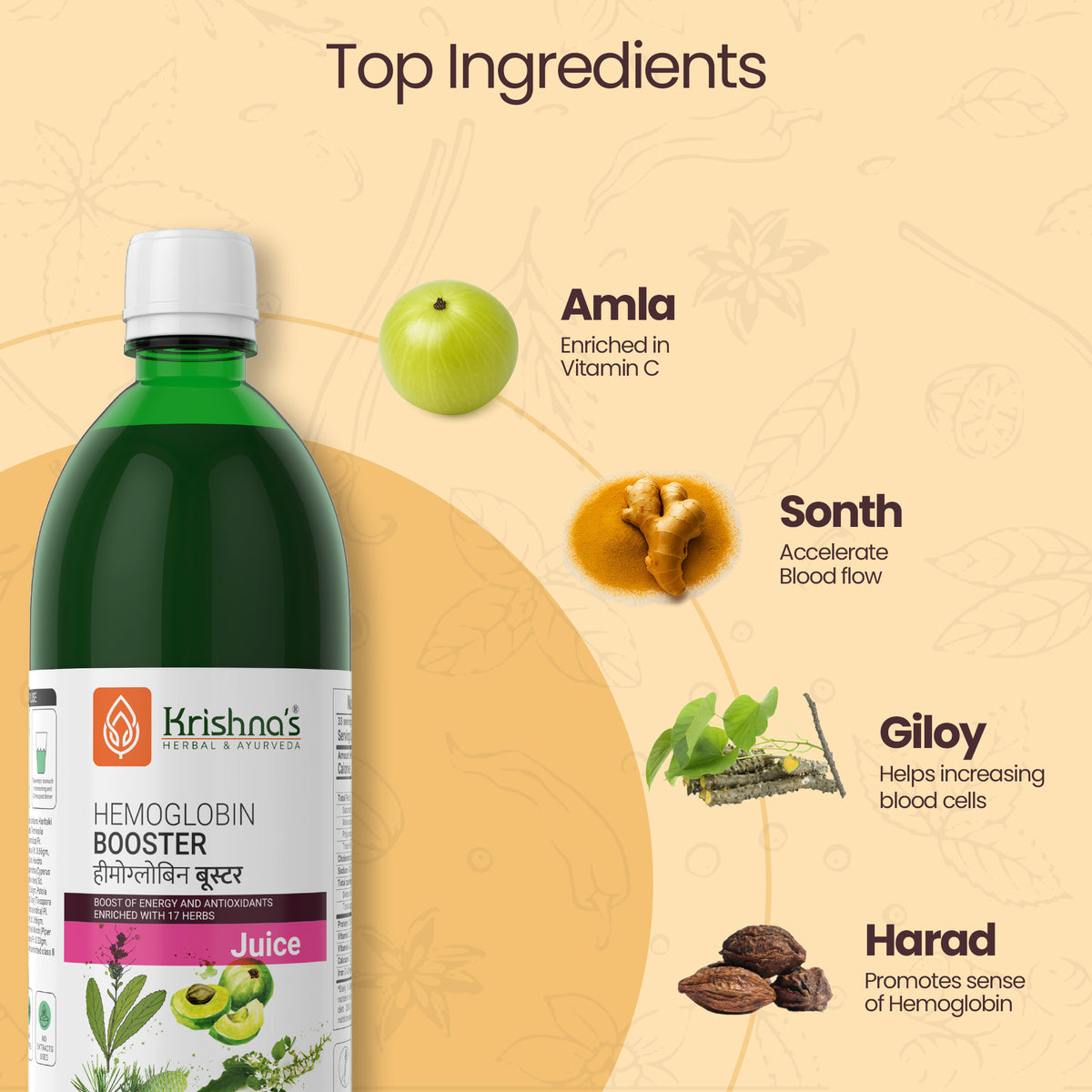 Hemoglobin Booster Juice ingredients