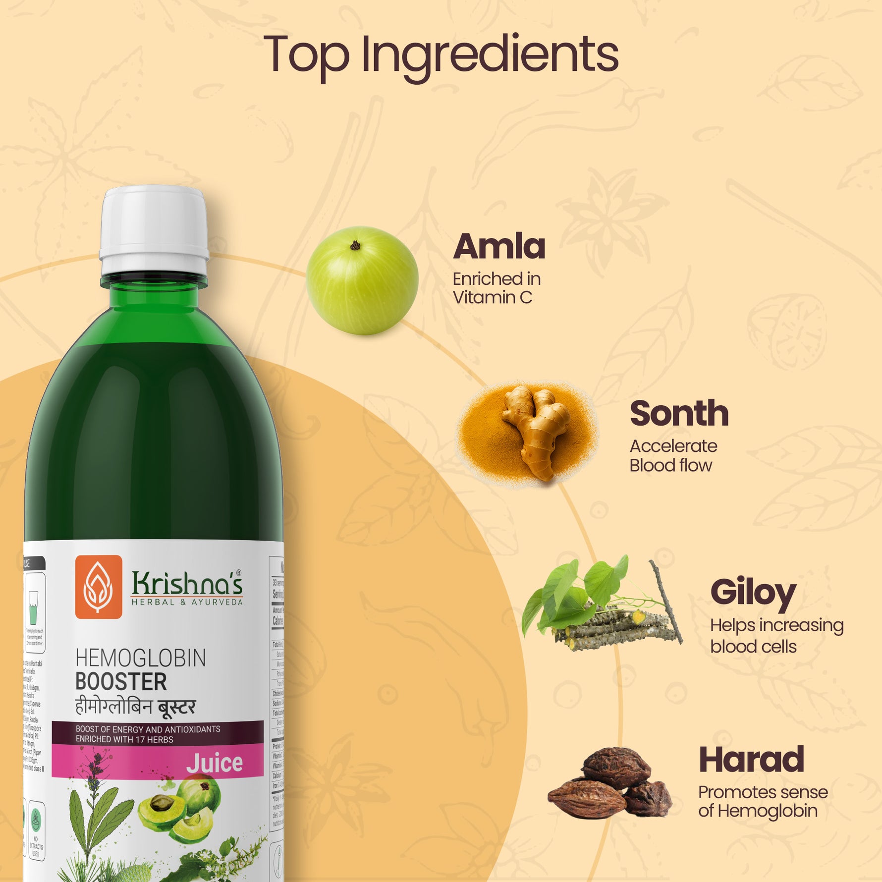 Hemoglobin Booster Juice ingredients
