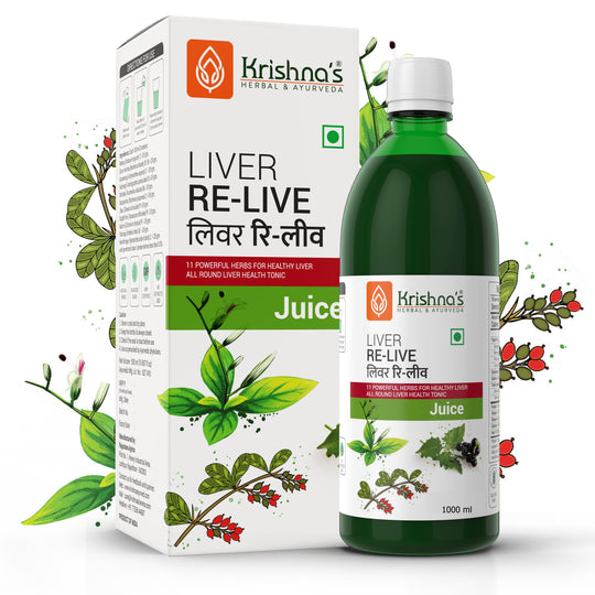 KRISHNA AYURVEDA LIVER RELIEVE JUICE 1000ml Bottle of 2000 ML