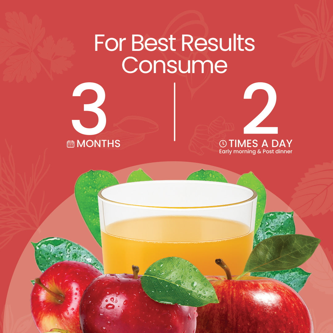 for best results consume Apple Cider Vinegar 