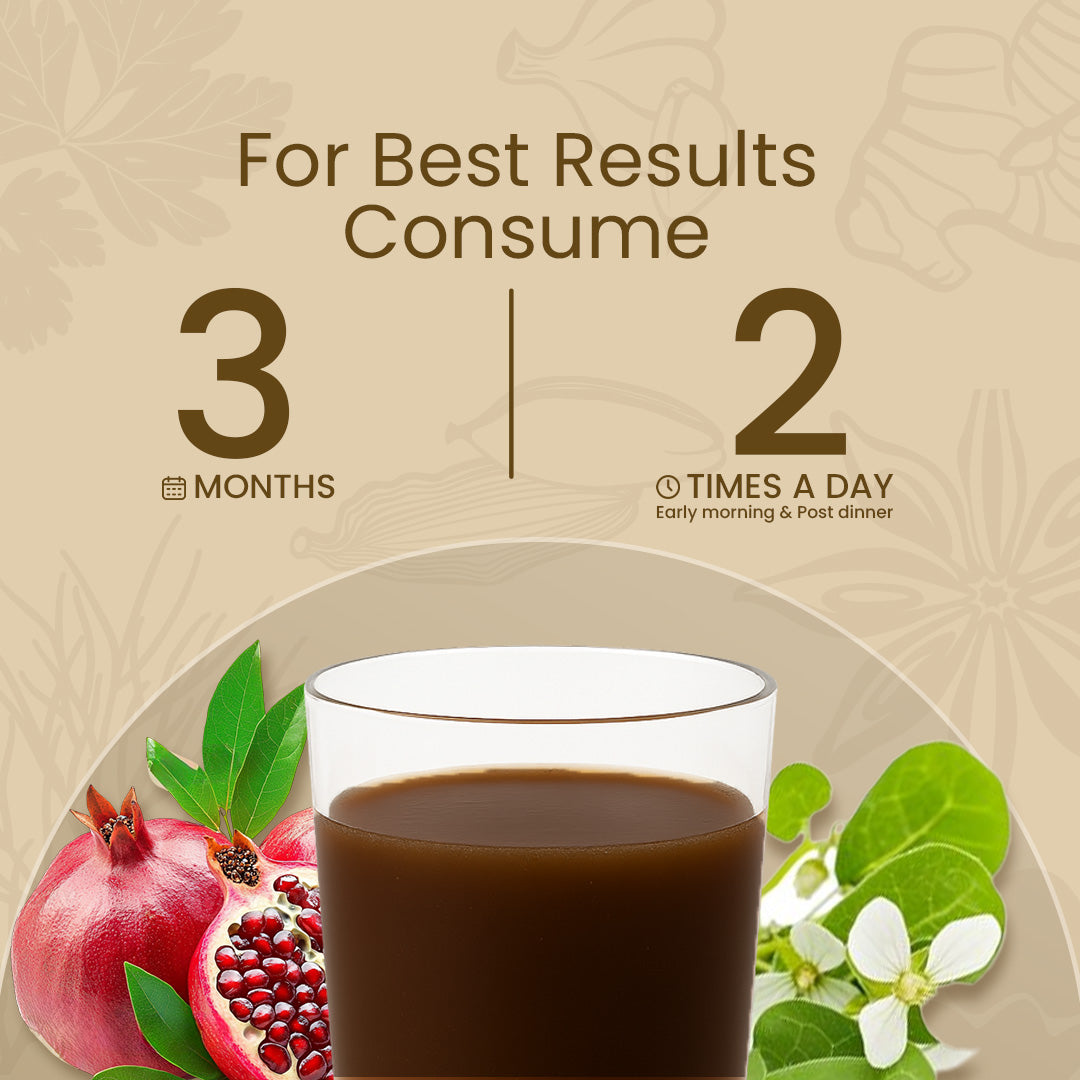 for best results consume regular 3months