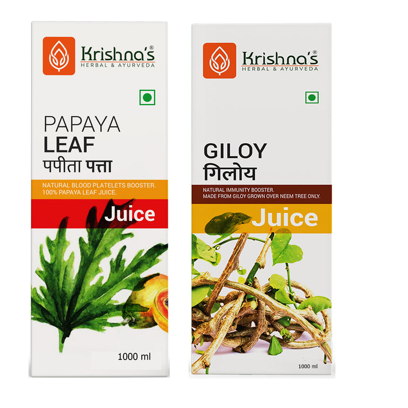 Papaya Leaf Juice 1000 ml | Giloy Juice 1000 ml