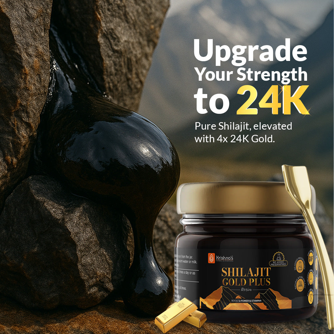 Upgrade your strength with Krishna's Shilajit gold