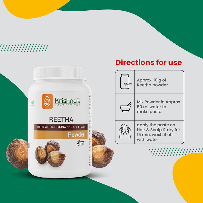 Reetha Powder 100 g – Krishna's Herbal & Ayurveda