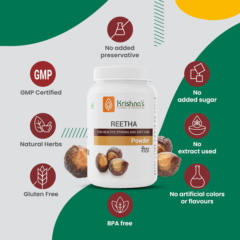 Reetha Powder 100 g – Krishna's Herbal & Ayurveda