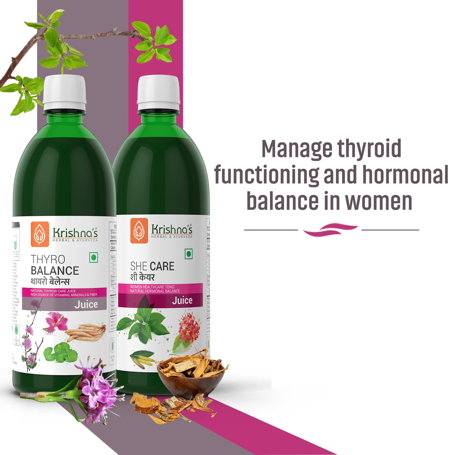 Thyro Balance Juice 1000 ml  | She Care Juice 1000 ml