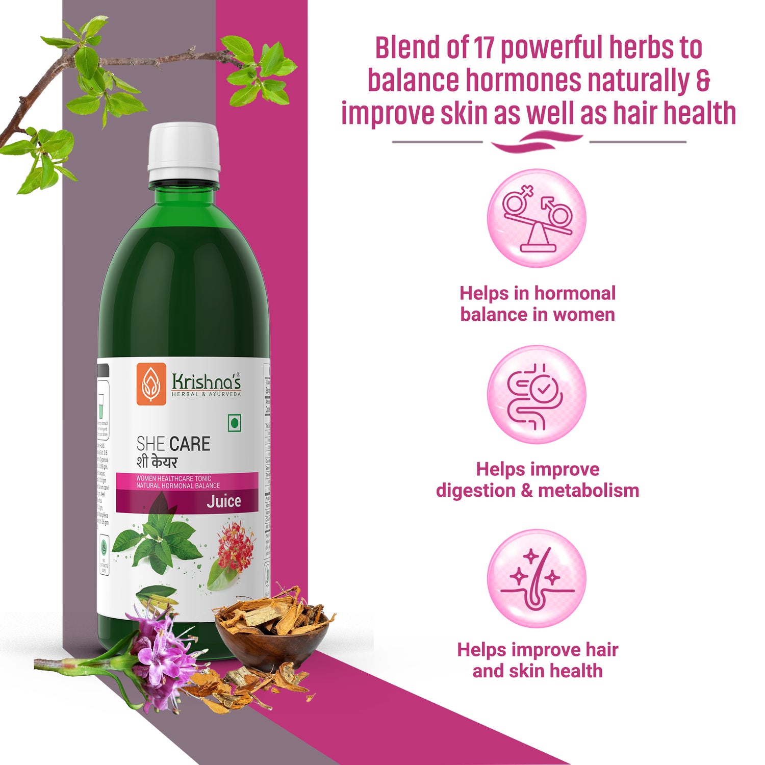 Thyro Balance Juice 1000 ml  | She Care Juice 1000 ml