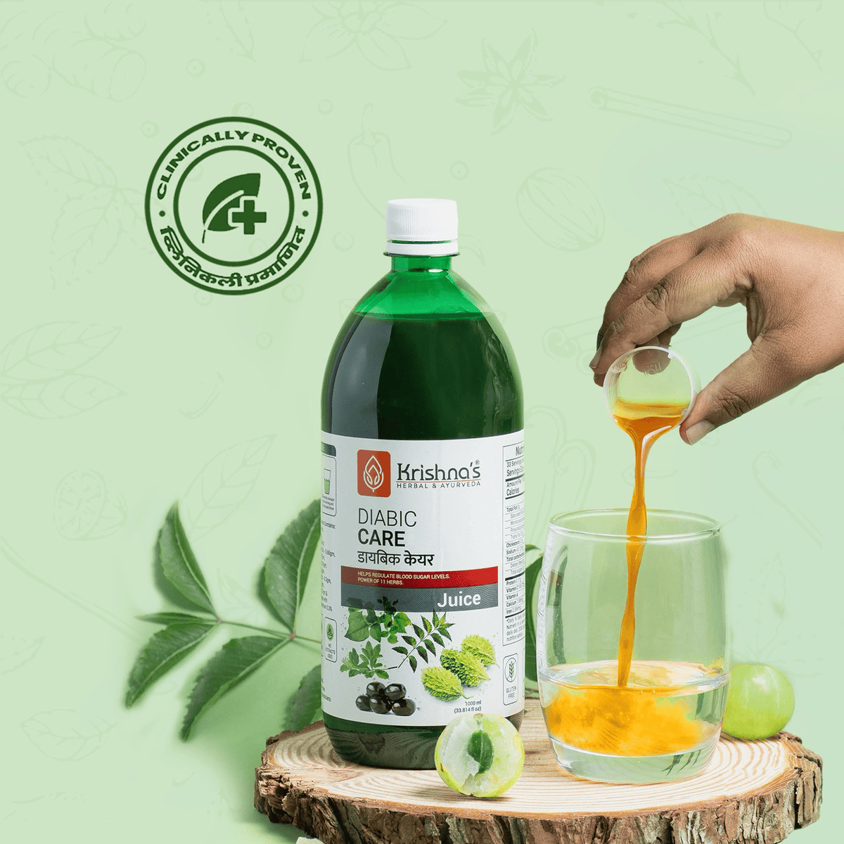 Diabic care juice clinically proven