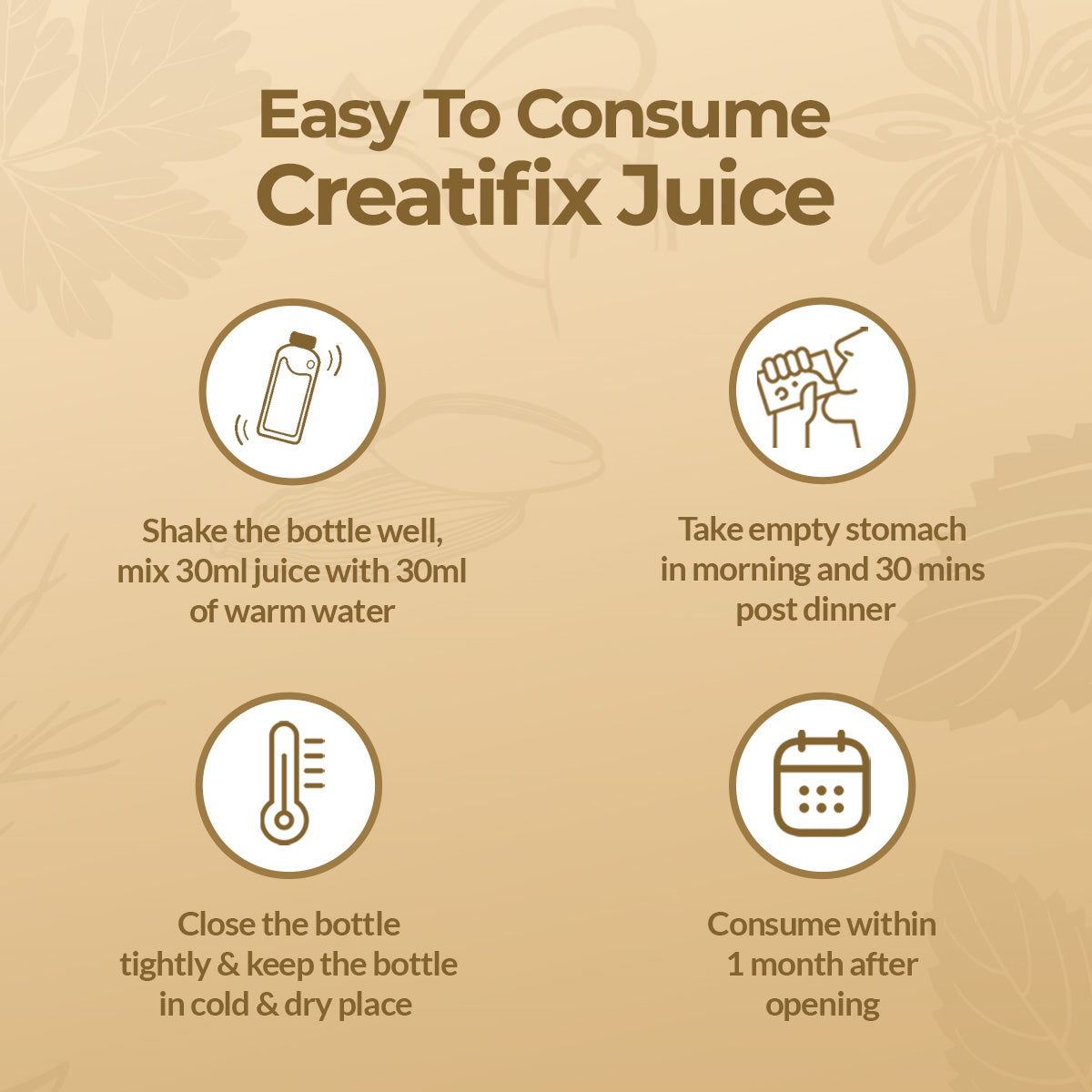 Easy to consume Creatifix Juice