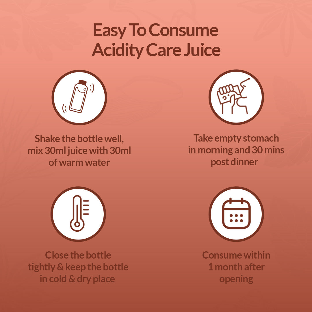 Easy to consume acidity care juice