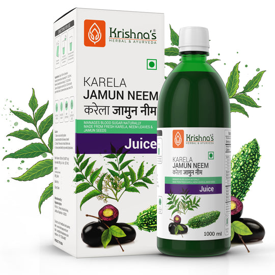 KRISHNA AYURVEDA KARELA JAMUN NEEM Bottle of 2000 ML