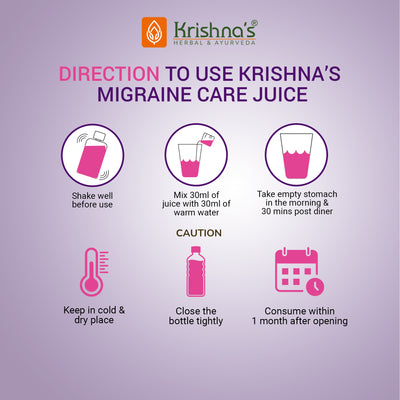 Migraine Care Juice Direction to use