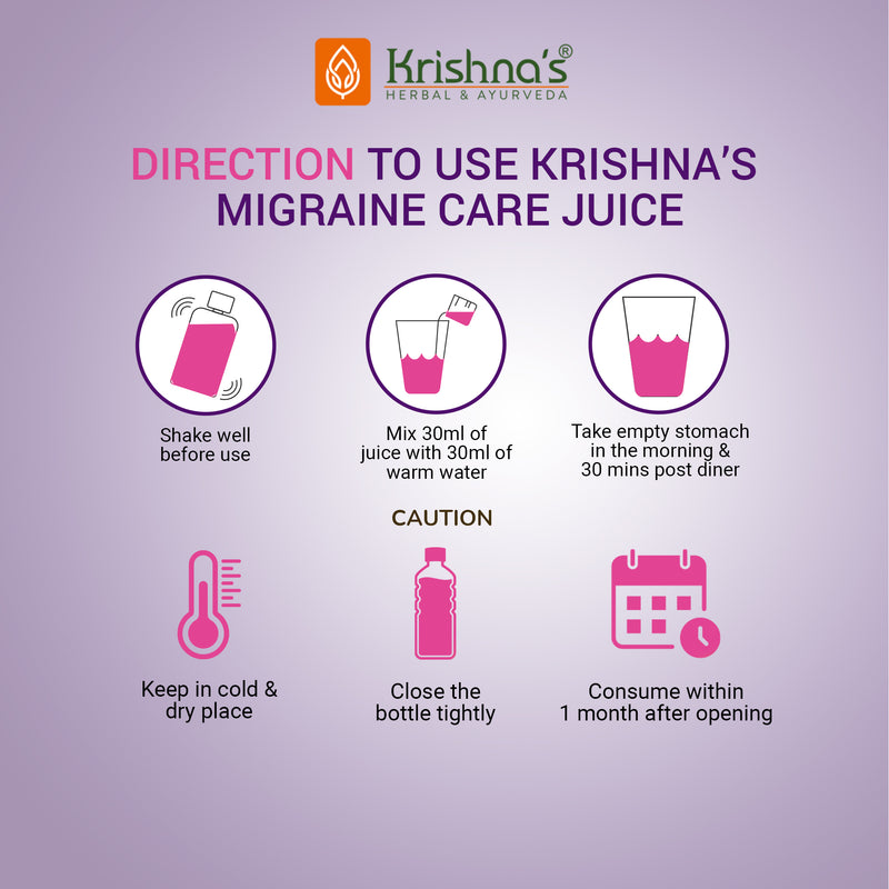 Migraine Care Juice Direction to use