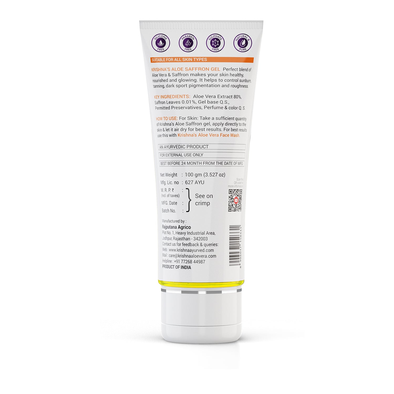 Aloe Saffron Gel  Information