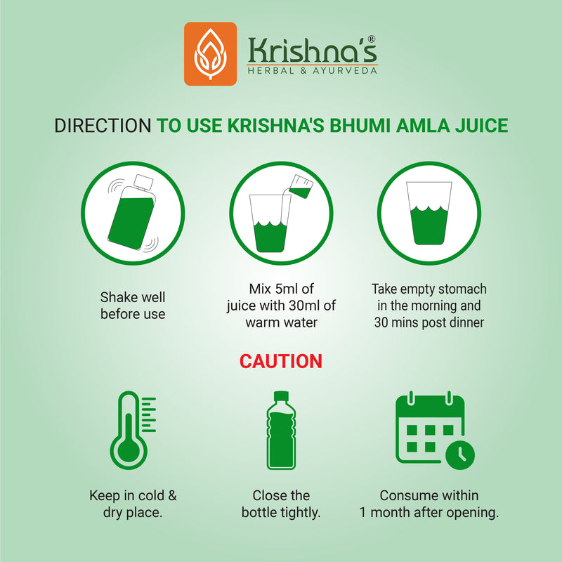 Bhumi Amla Juice Direction to Use