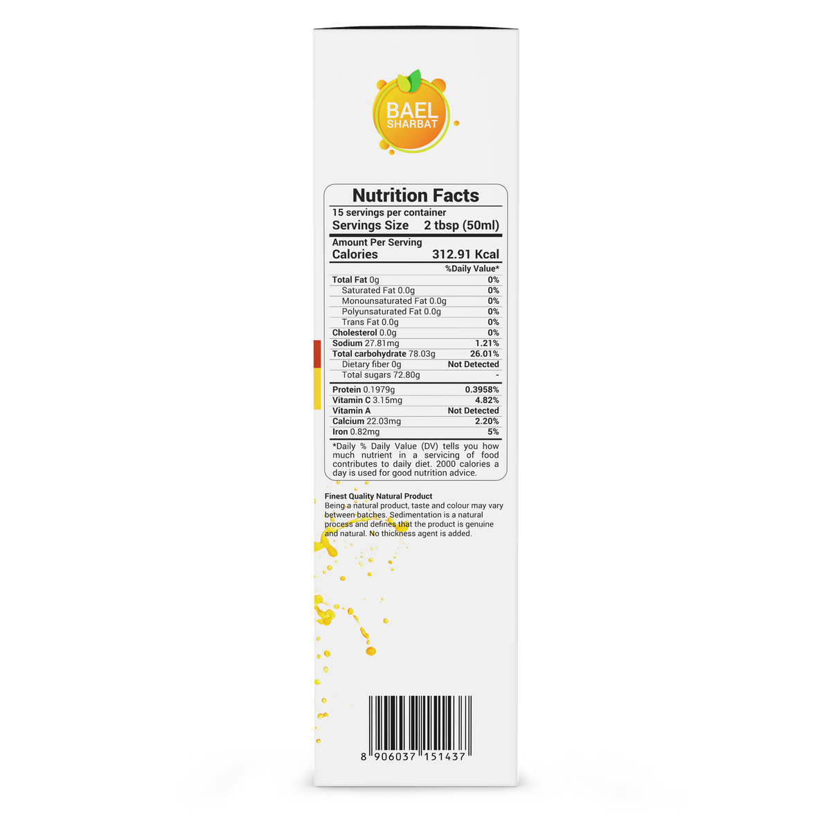 Bael Sharbat Natural Rejuvenation Drink 