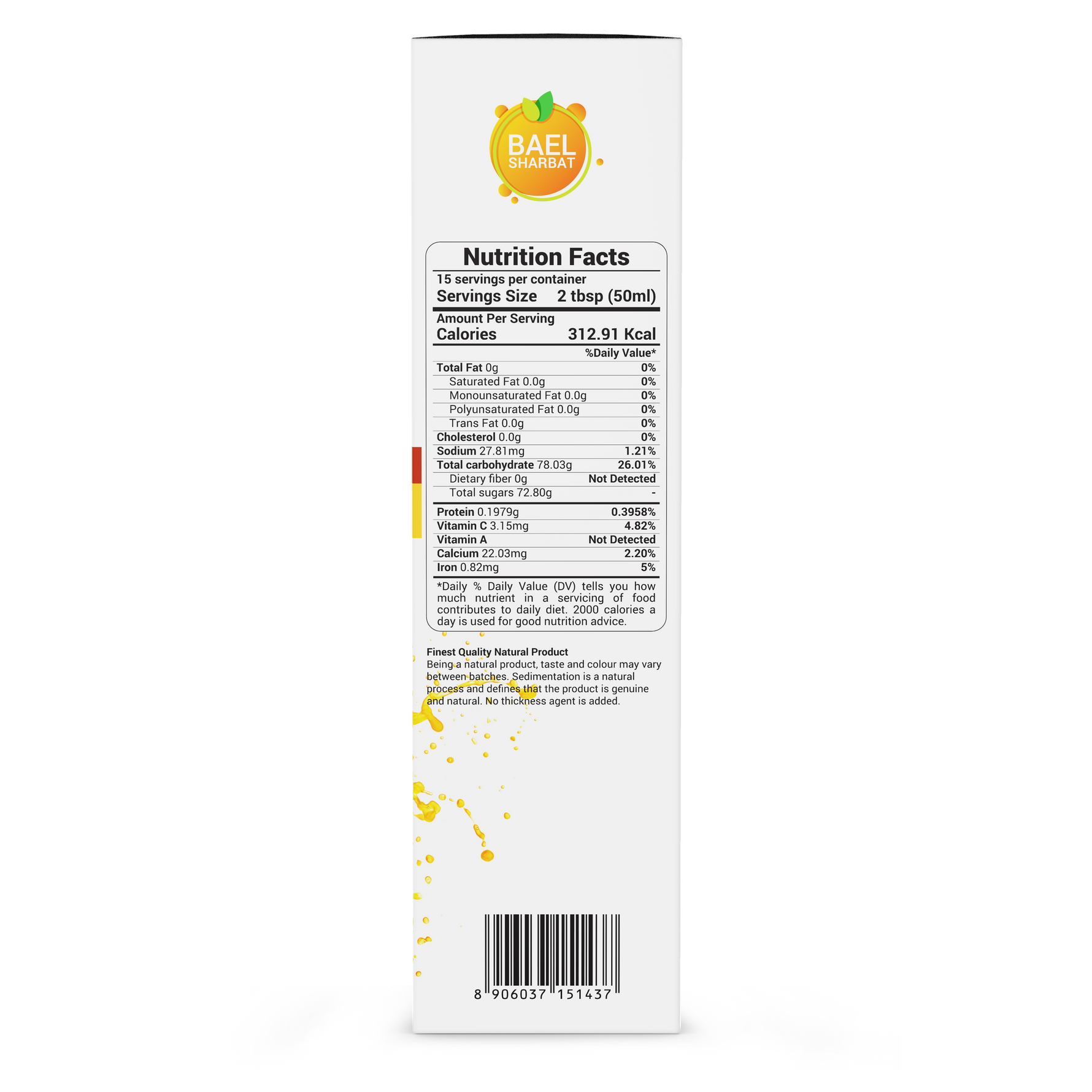 Bael Sharbat Natural Rejuvenation Drink 