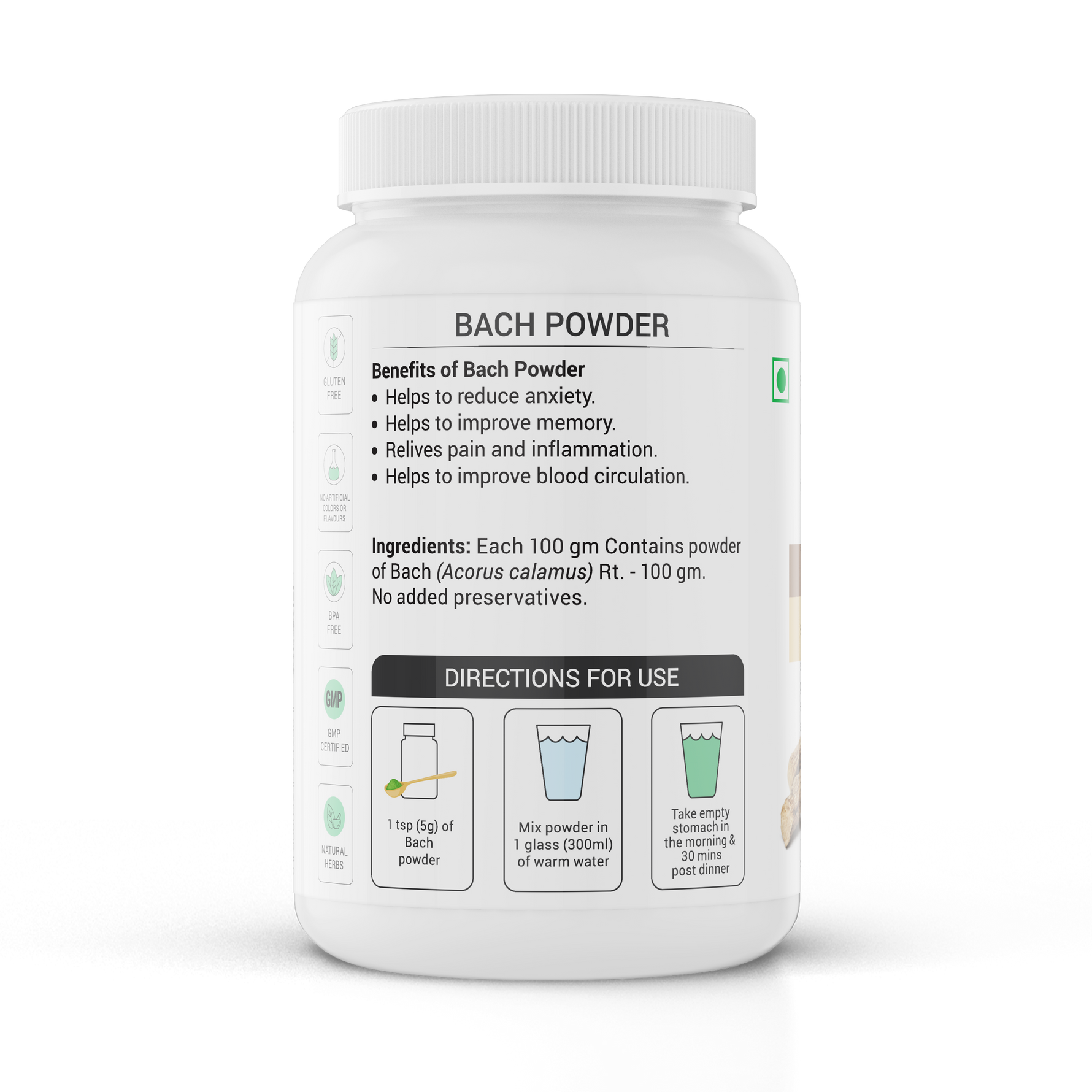 Bach Vacha Powder (Acorus Calamus) 