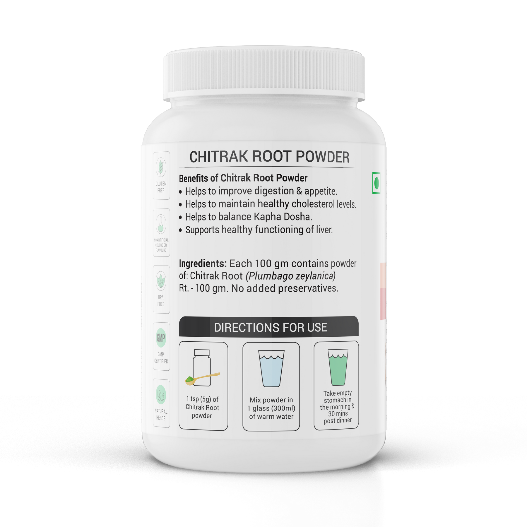 Buy Krishna's Ayurveda Chitrak Root (Plumbago zeylanica) Powder Online ...