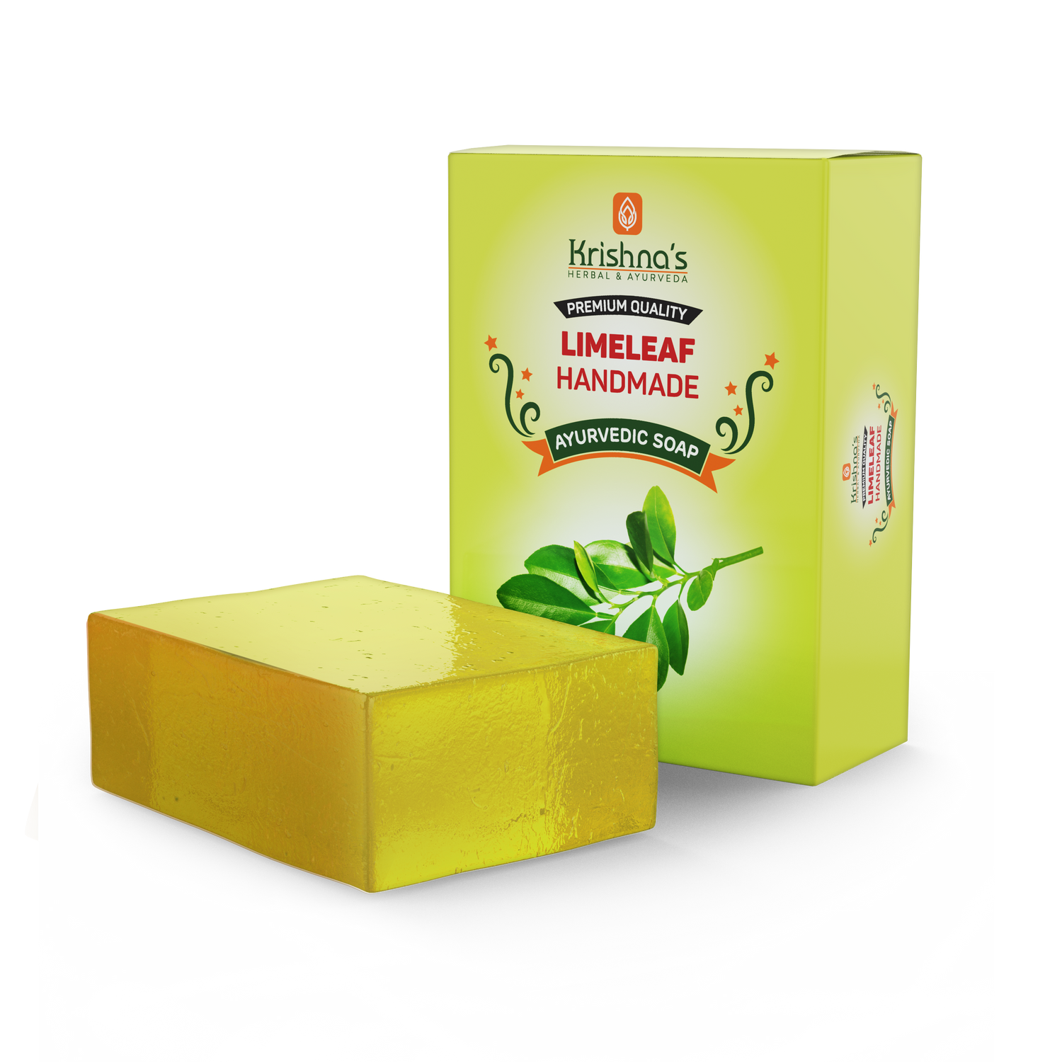 Lime Leaf Handmade Soap To Freshen you Up [ Pack of 4 ]