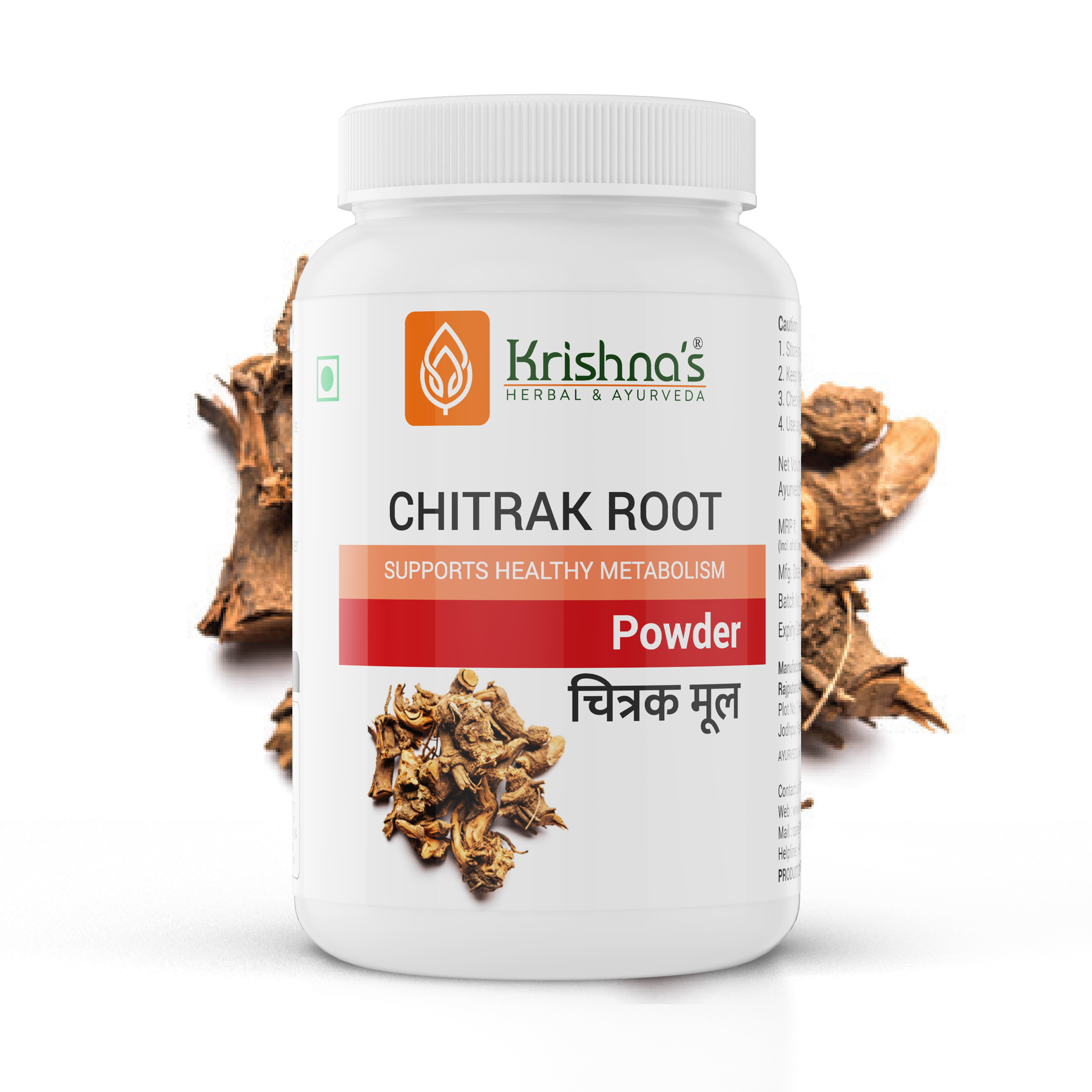 Buy Krishna's Ayurveda Chitrak Root (Plumbago zeylanica) Powder Online ...