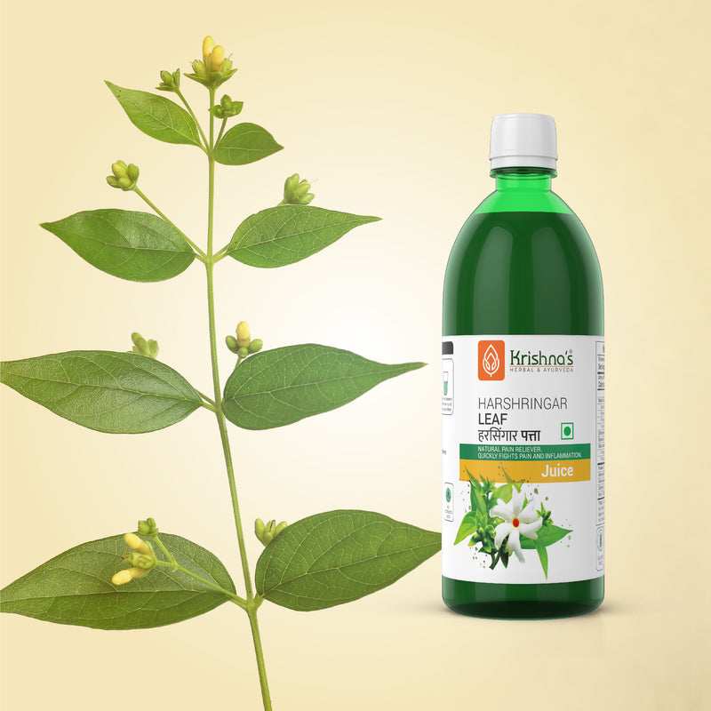 Harishringar Leaf Juice bottle with leaf