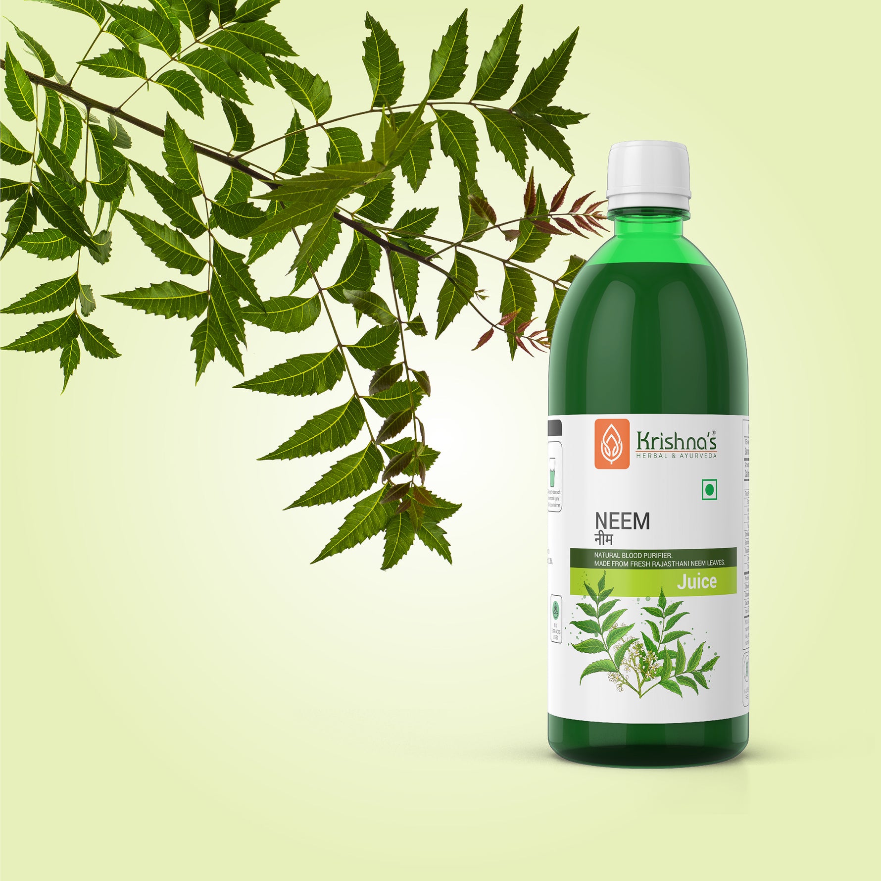 Neem Juice with Neem Leaf