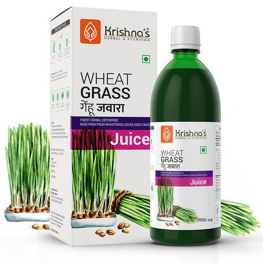 KRISHNA AYURVEDA WHEATGRASS JUICE Bottle of 2000 ML